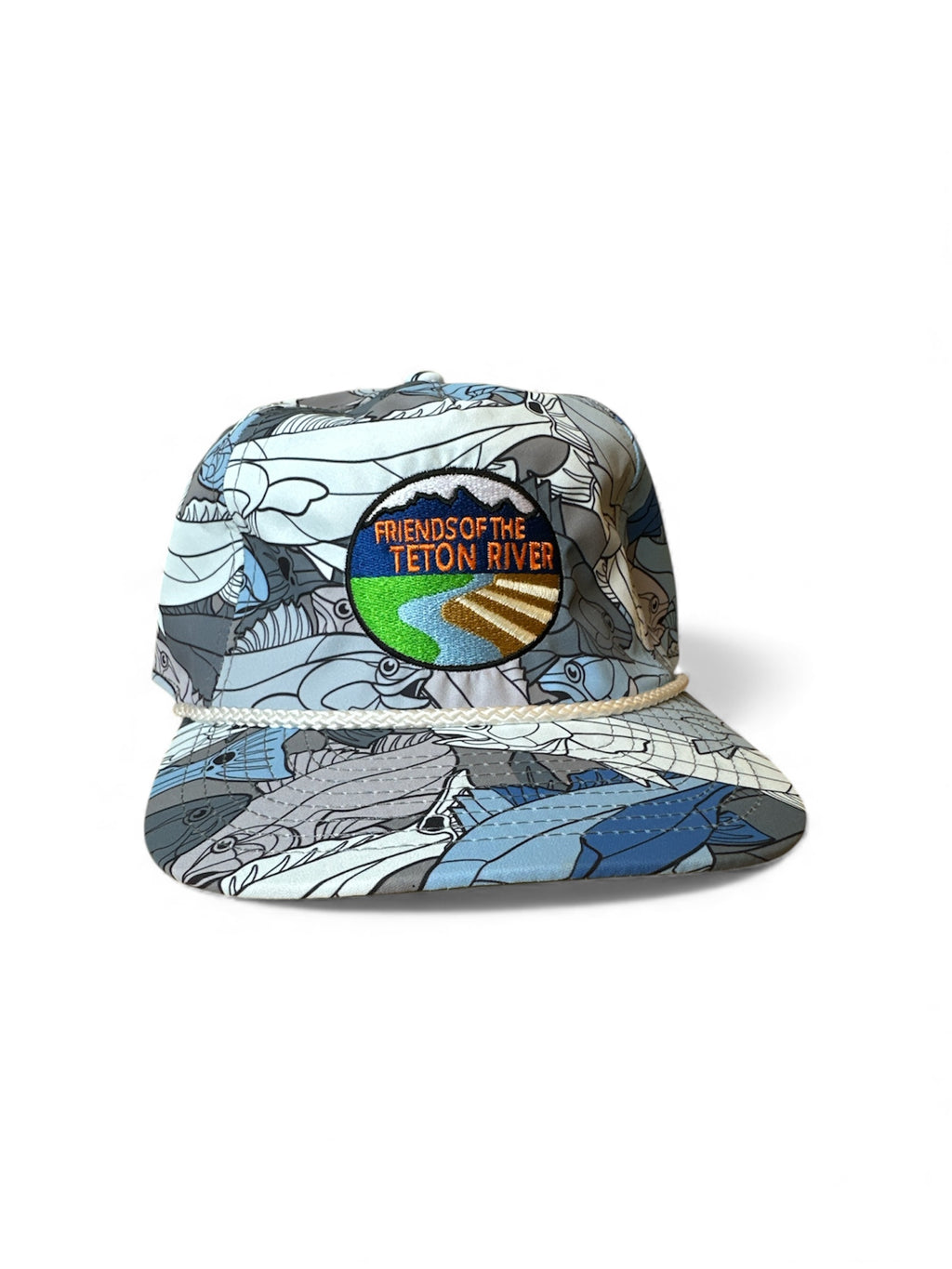 Fish Graphic Hat with Oval Patch