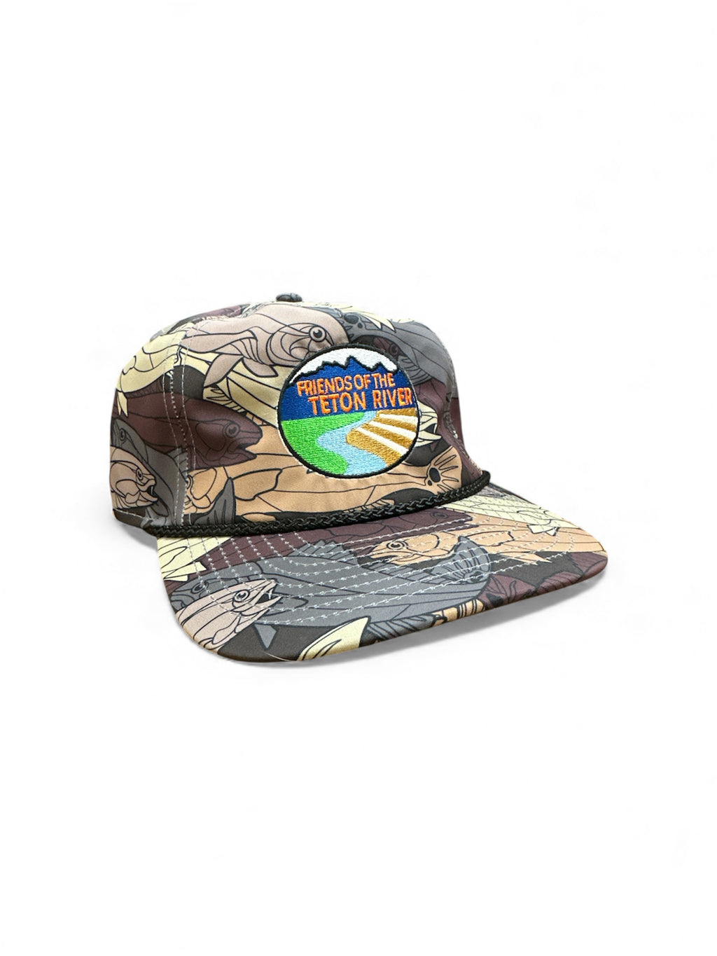 Fish Graphic Hat with Oval Patch