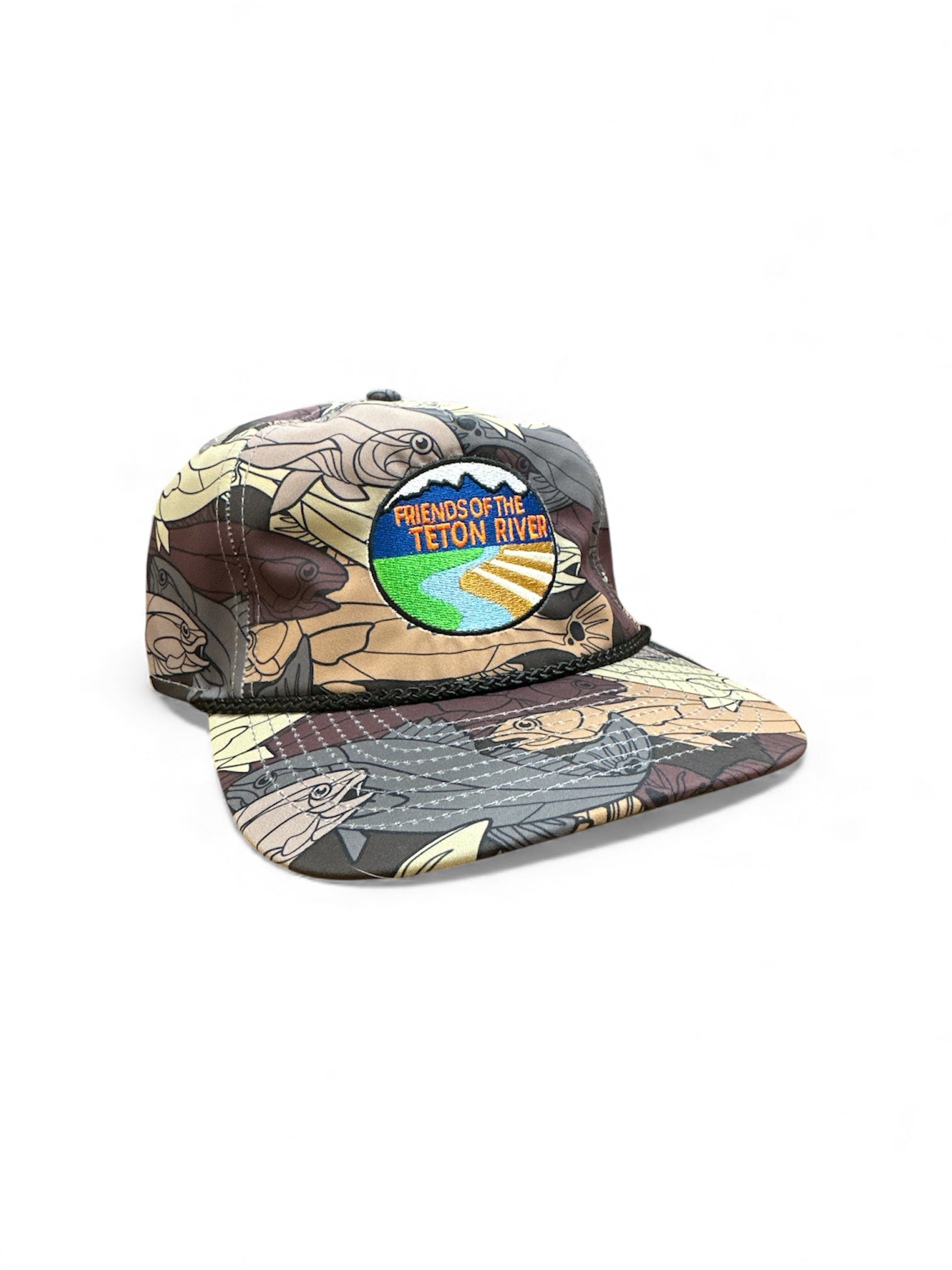Fish Graphic Hat with Oval Patch